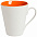 Кружка newBell матовая, белая с оранжевым с логотипом в Самаре заказать по выгодной цене в кибермаркете AvroraStore