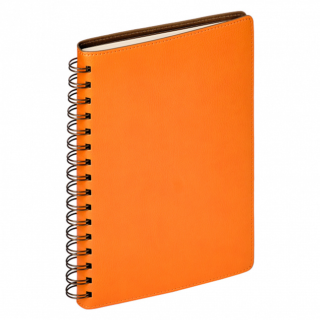 Ежедневник Portobello Trend, Vista, недатированный, оранжевый/коричневый с логотипом в Самаре заказать по выгодной цене в кибермаркете AvroraStore
