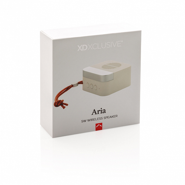 Беспроводная колонка Aria, 5W с логотипом в Самаре заказать по выгодной цене в кибермаркете AvroraStore
