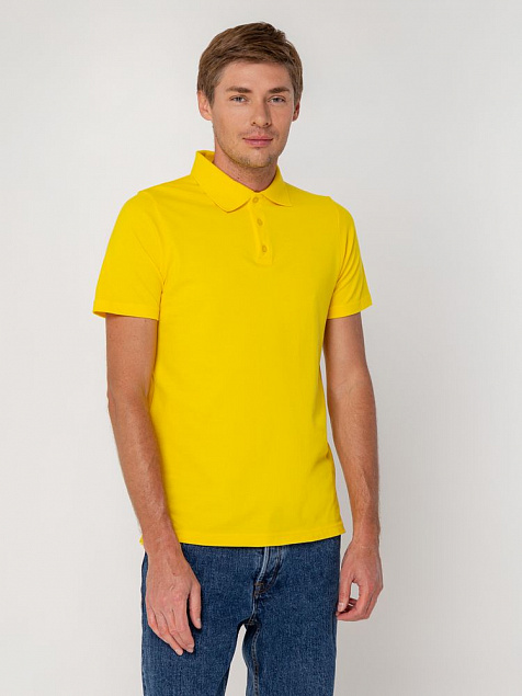 Рубашка поло Virma light, желтая с логотипом в Самаре заказать по выгодной цене в кибермаркете AvroraStore
