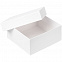 Коробка Satin, малая, белая с логотипом в Самаре заказать по выгодной цене в кибермаркете AvroraStore
