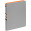 Ежедневник Flexpen, недатированный, серебристо-оранжевый с логотипом в Самаре заказать по выгодной цене в кибермаркете AvroraStore