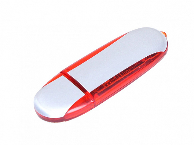 USB-флешка на 64 Гб овальной формы с логотипом в Самаре заказать по выгодной цене в кибермаркете AvroraStore