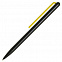 Шариковая ручка GrafeeX в чехле, черная с желтым с логотипом в Самаре заказать по выгодной цене в кибермаркете AvroraStore