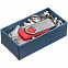 Коробка флешки Minne, синяя с логотипом в Самаре заказать по выгодной цене в кибермаркете AvroraStore