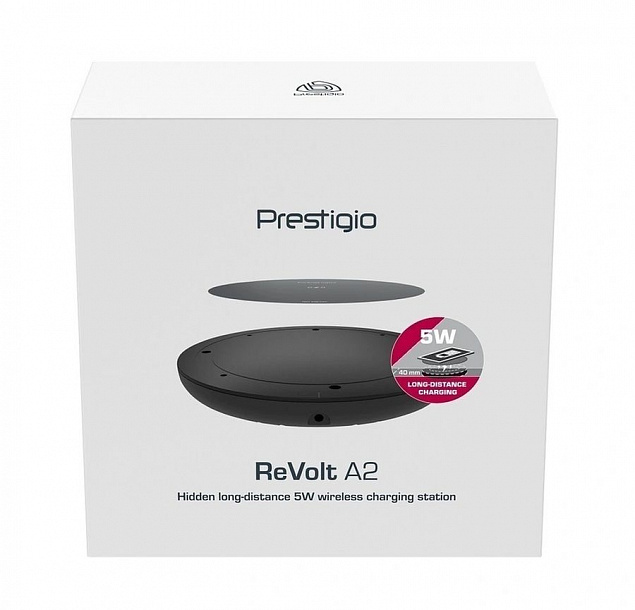 Беспроводное зарядное устройство Revolt A2 с логотипом в Самаре заказать по выгодной цене в кибермаркете AvroraStore
