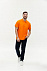 Рубашка поло мужская STAN хлопок/полиэстер 185, 04 Оранжевый с логотипом в Самаре заказать по выгодной цене в кибермаркете AvroraStore