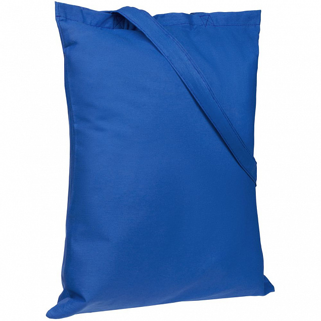 Холщовая сумка Basic 105, ярко-синяя с логотипом в Самаре заказать по выгодной цене в кибермаркете AvroraStore