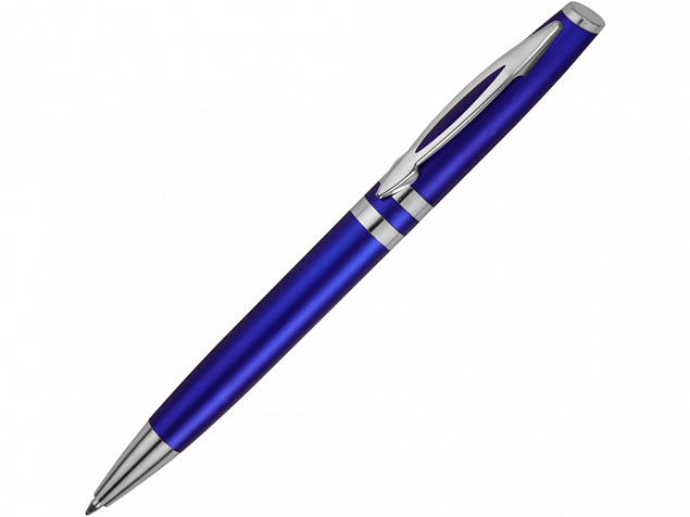 Ручка шариковая Невада, синий металлик с логотипом в Самаре заказать по выгодной цене в кибермаркете AvroraStore