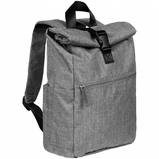 Рюкзак Packmate Roll, серый с логотипом в Самаре заказать по выгодной цене в кибермаркете AvroraStore