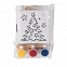 Набор для раскраски  "Дед Мороз":холст,мольберт,кисть, краски 3шт с логотипом в Самаре заказать по выгодной цене в кибермаркете AvroraStore