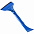 Скребок-водосгон Water Low, синий с логотипом в Самаре заказать по выгодной цене в кибермаркете AvroraStore