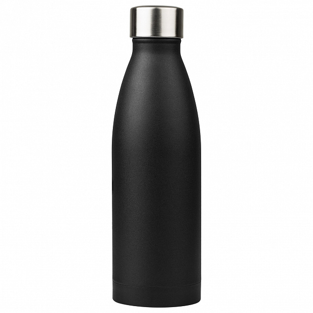 Термобутылка вакуумная герметичная, Fresco, 500 ml, черная с логотипом в Самаре заказать по выгодной цене в кибермаркете AvroraStore