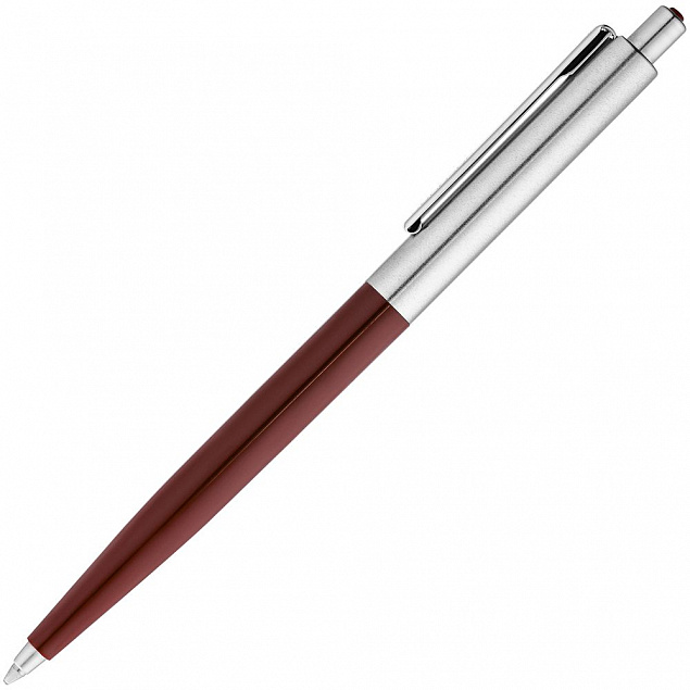 Ручка шариковая Senator Point Metal, красная с логотипом в Самаре заказать по выгодной цене в кибермаркете AvroraStore
