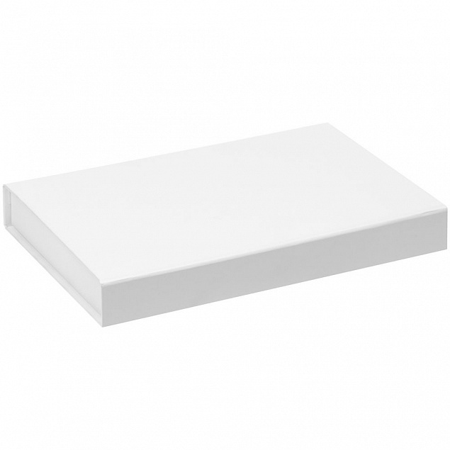 Коробка Silk с ложементом под ежедневник, флешку и ручку, белая с логотипом в Самаре заказать по выгодной цене в кибермаркете AvroraStore