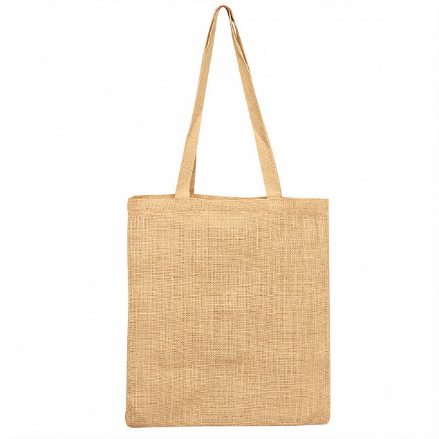 Cумка хозяйственная  Bagsy Jute 270 г/м2, бежевая с логотипом в Самаре заказать по выгодной цене в кибермаркете AvroraStore