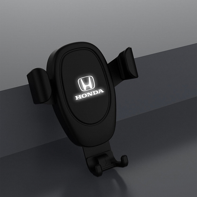 Автомобильное беспроводное (10W) зарядное устройство "Clamp SOFTTOUCH" с подсветкой логотипа, покрытие soft touch с логотипом в Самаре заказать по выгодной цене в кибермаркете AvroraStore