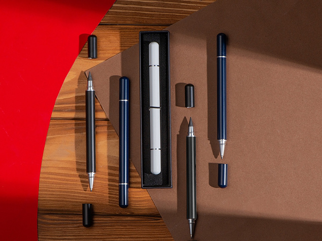 Металлическая ручка и вечный карандаш «Van Gogh» с рельефным покрытием с логотипом в Самаре заказать по выгодной цене в кибермаркете AvroraStore