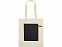 Складная хлопковая сумка для шопинга Gross с карманом, черный с логотипом в Самаре заказать по выгодной цене в кибермаркете AvroraStore