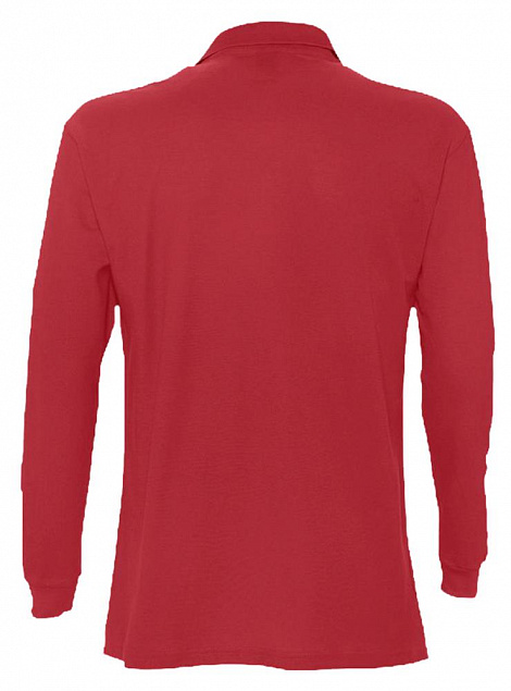 Рубашка поло мужская с длинным рукавом STAR 170, красная с логотипом в Самаре заказать по выгодной цене в кибермаркете AvroraStore