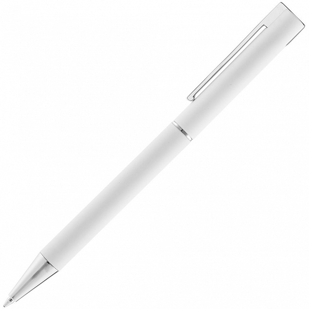 Ручка шариковая Blade Soft Touch, белая с логотипом в Самаре заказать по выгодной цене в кибермаркете AvroraStore