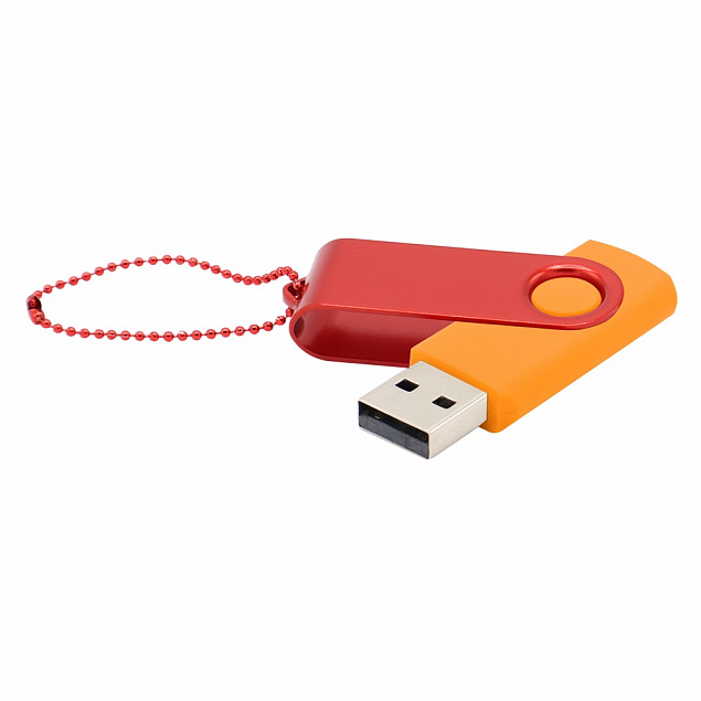 Флешка Designer To Go 2.0 USB 16Gb, оранжевый/красный с логотипом в Самаре заказать по выгодной цене в кибермаркете AvroraStore