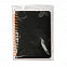 Блокнот на двойной пружине HELIX MINI, 105 х 150  мм, черный с оранжевым, блок в клетку с логотипом в Самаре заказать по выгодной цене в кибермаркете AvroraStore
