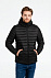 Куртка компактная мужская Stavanger, черная с логотипом в Самаре заказать по выгодной цене в кибермаркете AvroraStore