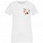 Футболка женская «Цветочная азбука: А», белая с логотипом в Самаре заказать по выгодной цене в кибермаркете AvroraStore