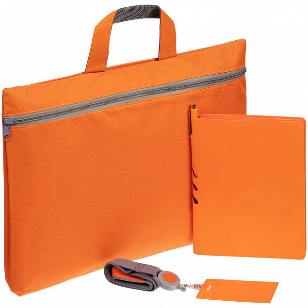 Набор Flexpen Shall Simple, оранжевый с логотипом в Самаре заказать по выгодной цене в кибермаркете AvroraStore