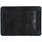 Чехол для карточек Arrival, черный с синим с логотипом в Самаре заказать по выгодной цене в кибермаркете AvroraStore