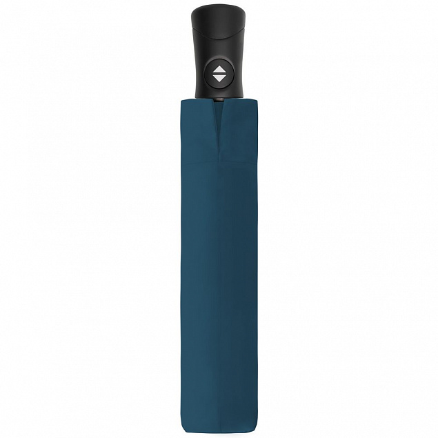 Складной зонт Fiber Magic Superstrong, голубой с логотипом в Самаре заказать по выгодной цене в кибермаркете AvroraStore