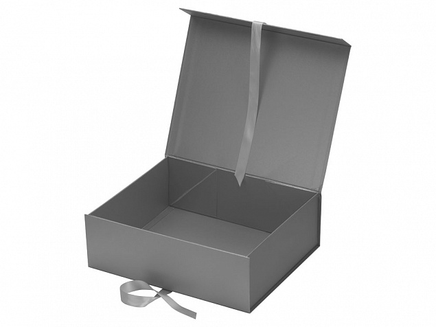 Коробка разборная на магнитах с лентами с логотипом в Самаре заказать по выгодной цене в кибермаркете AvroraStore