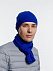 Шарф Siver, синий с логотипом в Самаре заказать по выгодной цене в кибермаркете AvroraStore