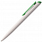 Ручка шариковая Senator Dart Polished, бело-зеленая с логотипом в Самаре заказать по выгодной цене в кибермаркете AvroraStore