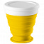 Складной стакан Astrada, желтый с логотипом в Самаре заказать по выгодной цене в кибермаркете AvroraStore