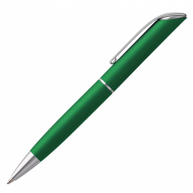 Ручка шариковая Glide, зеленая с логотипом в Самаре заказать по выгодной цене в кибермаркете AvroraStore
