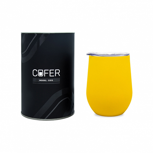 Набор Cofer Tube софт-тач CO12s black, желтый с логотипом в Самаре заказать по выгодной цене в кибермаркете AvroraStore