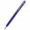 Ручка металлическая Tinny Soft софт-тач, синяя с логотипом в Самаре заказать по выгодной цене в кибермаркете AvroraStore