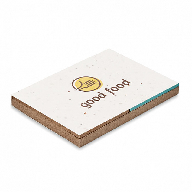 Блок заметок бумага с семенами с логотипом в Самаре заказать по выгодной цене в кибермаркете AvroraStore