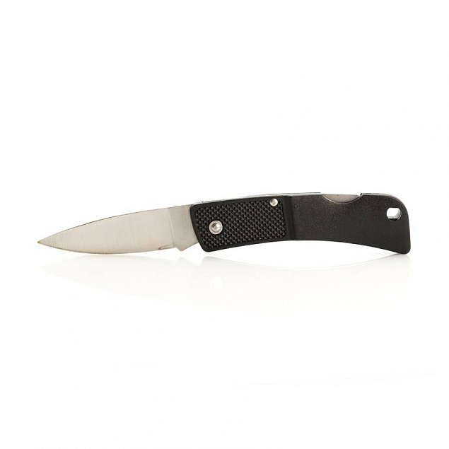 BOMBER Нож складной, нержавеющая сталь, черный с логотипом в Самаре заказать по выгодной цене в кибермаркете AvroraStore