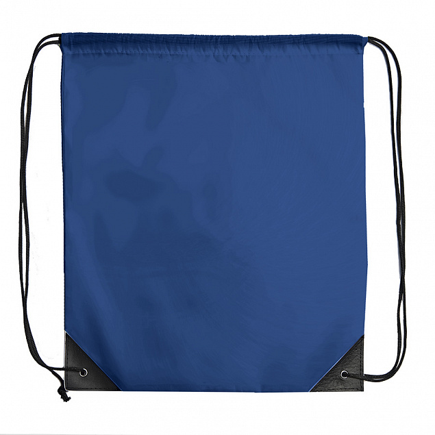 Рюкзак мешок с укреплёнными уголками BY DAY, синий, 35*41 см, полиэстер 210D с логотипом в Самаре заказать по выгодной цене в кибермаркете AvroraStore