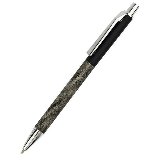 Ручка металлическая Jennifer, чёрная с логотипом в Самаре заказать по выгодной цене в кибермаркете AvroraStore