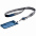 Чехол для пропуска с лентой и ретрактором Devon, синий с логотипом в Самаре заказать по выгодной цене в кибермаркете AvroraStore