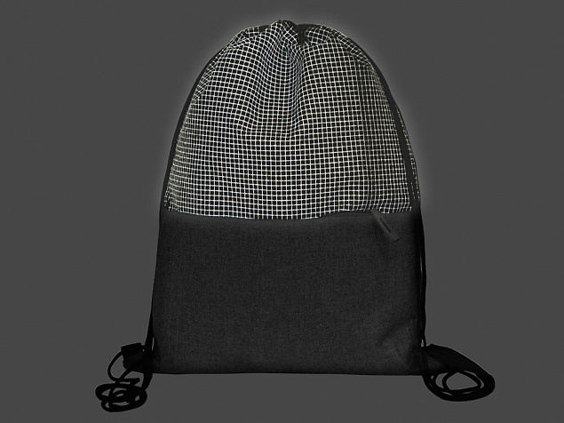 Рюкзак-мешок Reflex со светоотражающим эффектом, серый с логотипом в Самаре заказать по выгодной цене в кибермаркете AvroraStore