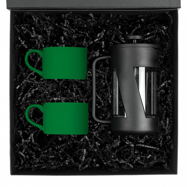 Набор для чая на 2 персоны Best Morning, зеленый с логотипом в Самаре заказать по выгодной цене в кибермаркете AvroraStore