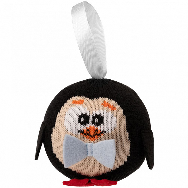 Елочный шар «Пингвин» с логотипом в Самаре заказать по выгодной цене в кибермаркете AvroraStore