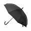 Зонт-трость, Bergwind, черный с логотипом в Самаре заказать по выгодной цене в кибермаркете AvroraStore