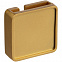 Квадратный шильдик на резинку Epoxi, матовый золотистый с логотипом в Самаре заказать по выгодной цене в кибермаркете AvroraStore