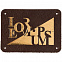 Лейбл кожаный Beta, М, коричневый с логотипом в Самаре заказать по выгодной цене в кибермаркете AvroraStore